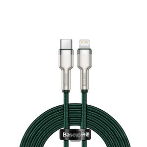 Cablu de date Type C Baseus, 20W, 2m, verde, CATLJK-B06