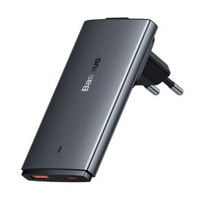 Incarcator USB Type-C, plug UE/UK GaN5 Pro flat design+ cablu tip C Baseus, CCGP150113