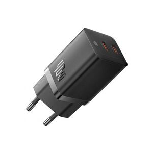 Incarcator GaN priza 2x USB type-c, Gan, Fast Charge Baseus, 40W, CCGP180101
