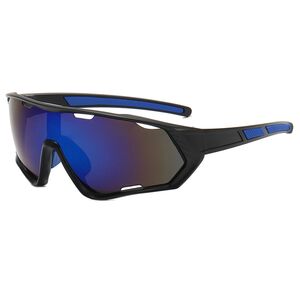 Ochelari de soare unisex sport Techsuit 9330, negru / albastru