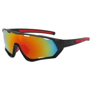 Ochelari de soare unisex sport Techsuit 9330, negru / oranj