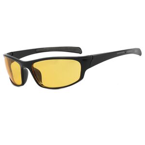 Ochelari de soare rectangulari sport Techsuit 9937, galben
