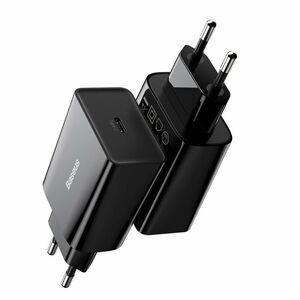 Incarcator priza USB-C Quick Charge Baseus Speed, 20W, negru