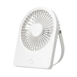 Mini ventilator birou ieftin portabil Techsuit, alb, CT-108