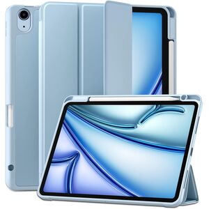 Husa pentru Apple iPad Air 13 2025 / 2024 M3, M2 cu functie wake-up/sleep si compartiment pentru Apple Pen, tip stand, sky blue