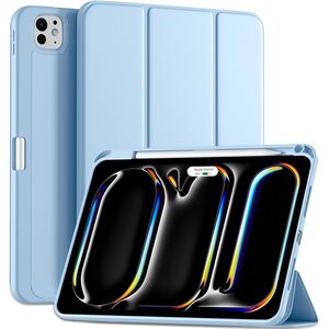 Husa pentru Apple iPad Pro 13" (2024) cu functie wake-up/sleep si compartiment pentru Apple Pen, tip stand, sky blue