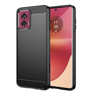 Husa pentru Motorola Edge 50 Fusion Carbon Liquid Silicone, negru