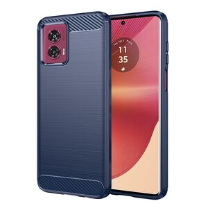 Husa pentru Motorola Edge 50 Fusion Carbon Liquid Silicone, navy blue