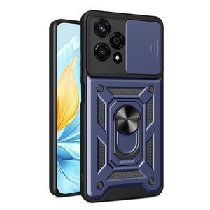 Husa pentru Honor 200 Lite Ring Armor Kickstand Tough Rugged Cover cu protectie camera, navy blue