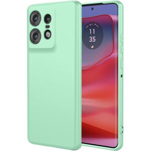 Husa silicon Motorola Edge 50 Pro Techsuit SoftFlex, verde deschis