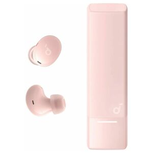 Casti Bluetooth Noise Cancelling cu microfon Anker A30i, roz