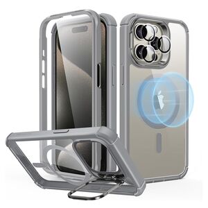 Husa iPhone 15 Pro Max ESR Shock Armor Kickstand HaloLock, gri