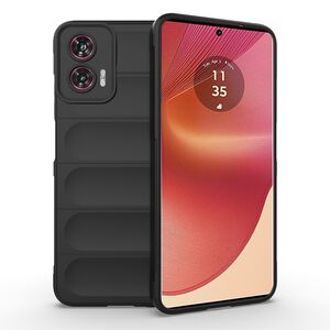 Husa pentru Motorola Edge 50 Fusion Liquid Silicone, Microfibre Lining, Non-Slip Airbag Design, negru