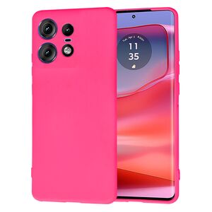 Husa silicon Motorola Edge 50 Pro Techsuit SoftFlex, fucsia