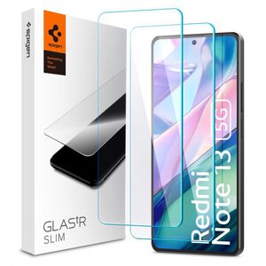 [Pachet 2x] Folie Xiaomi Redmi Note 13 5G Spigen Glas.tR Slim, transparenta