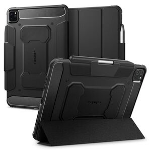 Husa iPad Pro 11 (2024) Spigen Rugged Armor Pro, negru