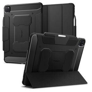 Husa iPad Pro 13 (2024) Spigen Rugged Armor Pro, negru