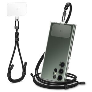 Snur, lanyard pentru telefon Spigen, universal, negru