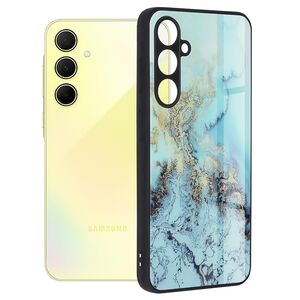 Husa pentru  Samsung Galaxy A35 Colorful Varnish Anti-scrath, Albastru