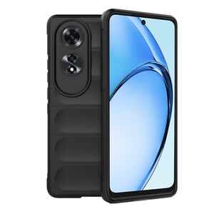 Husa pentru  Oppo A60 Liquid Silicone, Microfibre Lining, Non-Slip Airbag Design, negru