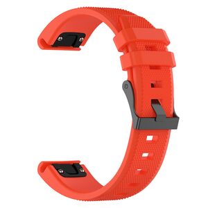 Curea pentru Garmin Fenix 5/5 Plus 6/6 Pro/7/Forerunner 935/945/955/Approach S60/S62 22 mm Quickfit Premium Stainless Steel - portocaliu