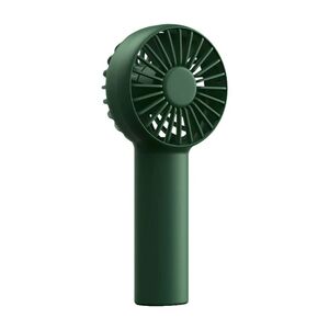 Mini ventilator portabil cu baterie de 2000mAh, 3 viteze, reîncărcabil, USB-C pentru casă, exterior, verde
