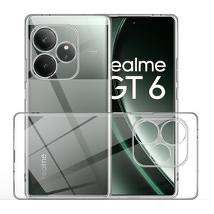 Husa pentru Realme GT 6 / GT 6T Anti-Shock 1.5mm, protectie lentile, transparent