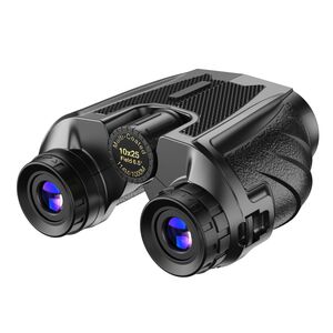 Binoclu 12 x 25 compact, Lentile Prism BAK4, Easy Focus, portabil, pentru vanatoare, hobby, sport, calatorii, negru