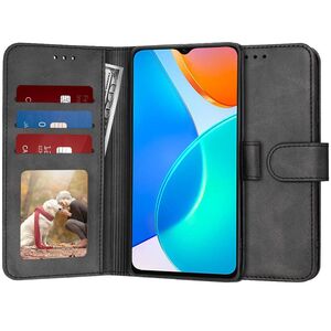 Husa pentru Honor 70 Lite, X6 5G, X8 5G tip carte 360 Kickstand cu sloturi pentru card, negru