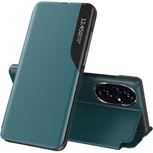 Husa pentru Honor 200 tip carte, Smart View, verde
