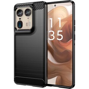 Husa pentru Motorola Edge 50 Ultra Carbon Liquid Silicone, negru
