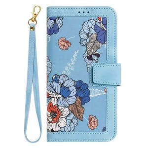 Husa tip carte pentru Honor 200 Lite, functie stand si port carduri, blue