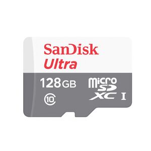 Card memorie 128GB SanDisk Ultra Android, gri, SDSQUNR-128G-GN6MN