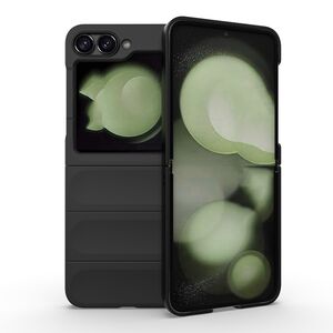 Husa pentru Samsung Galaxy Z Flip 6 Liquid Silicone, Microfibre Lining, Non-Slip Airbag Design, negru