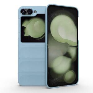 Husa pentru Samsung Galaxy Z Flip 6 Liquid Silicone, Microfibre Lining, Non-Slip Airbag Design, albastru