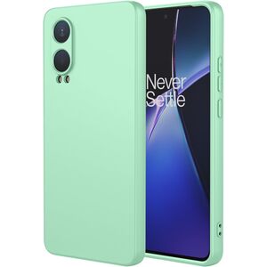 Husa pentru Oneplus Nord CE4 Lite Liquid Silicone, subțire, captusita cu microfibra, anti amprentă, protectie cameră foto, verde