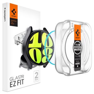 [Pachet 2x] Folie Samsung Galaxy Watch7 44mm Spigen Glas.tR EZ Fit, transparenta