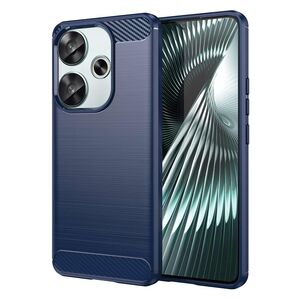 Husa pentru Poco F6 Carbon Liquid Silicone, navy blue