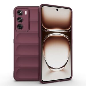 Husa pentru Oppo Reno 12 Pro Liquid Silicone, Microfibre Lining, Non-Slip Airbag Design, burgundy