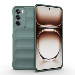 Husa pentru Oppo Reno 12 Pro Liquid Silicone, Microfibre Lining, Non-Slip Airbag Design, verde