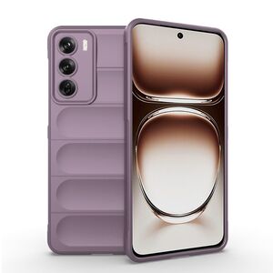 Husa pentru Oppo Reno 12 Pro Liquid Silicone, Microfibre Lining, Non-Slip Airbag Design, mov