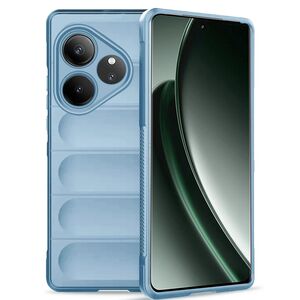 Husa pentru Realme GT 6 / GT 6T Liquid Silicone, Microfibre Lining, Non-Slip Airbag Design, blue