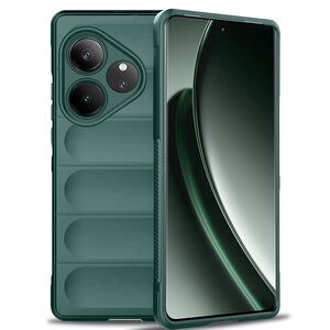 Husa pentru Realme GT 6 / GT 6T Liquid Silicone, Microfibre Lining, Non-Slip Airbag Design, verde