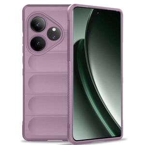 Husa pentru Realme GT 6 / GT 6T Liquid Silicone, Microfibre Lining, Non-Slip Airbag Design, mov