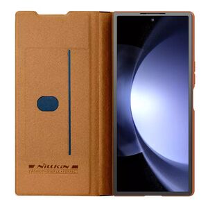 Husa Samsung Galaxy Z Fold 6 Nillkin Qin Pro Leather, maro
