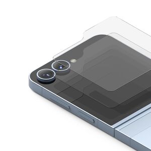 [Pachet 2x] Folie sticla Samsung Galaxy Z Flip 6 Ringke Cover Display Tempered Glass, transparenta
