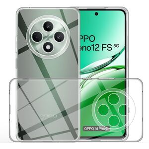 Husa pentru Oppo Reno 12F, Reno 12FS Anti-Shock 1.5mm, cu protectie lentile, transparent