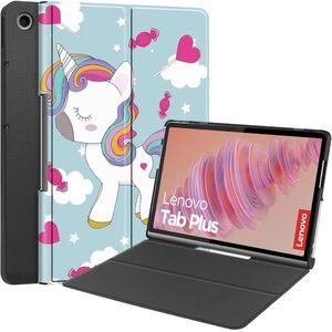 Husa pentru Lenovo Tab Plus 11.5, cu functie wake-up/sleep, tip stand, unicorn