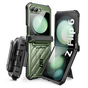 Husa Samsung Galaxy Z Flip 6 Supcase Unicorn Beetle Pro, verde