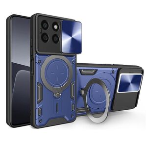 Husa pentru Honor X8b cu protecție pentru cameră și suport magnetic integrat Ring Shockproof, albastru
